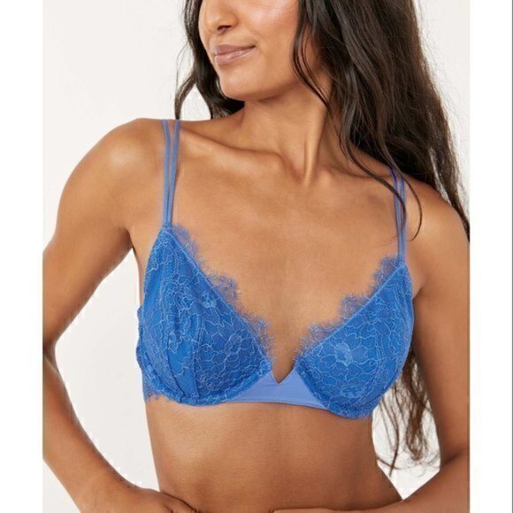 Free People Other - Allure Underwire Bra in Moroccan Blue Size 34B NWT